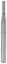 Bur Diamond (Dehp) Flat End Cylinder Fg 835 Iso 108-009 C Non-Sterile x 5