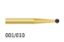 Bur Diamond (Unodent) Gold Round Fg 001/010 M x 1