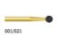 Bur Diamond (Unodent) Gold Round Fg 001/021 M x 1