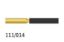 Bur Diamond (Unodent) Gold Flat End Cylinder Fg 111/014 C X1
