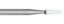 Abrasive Stones (Shofu) Dura-White Taper Cylinder Tc-1 Fg Ref.0249 x 12
