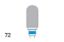 Bur Tungsten Carbide (Unodent) Acrylic Trimmer Cross Cut Standard Hp 72 Iso 060 x 1