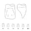 Crown Forms Clear (Odus Pella) Central Cervical Part Enlarged 151 x 1 Pair