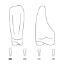 Crown Forms Clear (Odus Pella) Incisors Lower 201 x 1 Pair