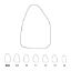 Crown Polycarbonate (Unodent) Upper Central Incisors Right 100 x 5