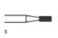 Bur Steel (Unodent) Flat Fissure Hp 5 Iso 016 x 6