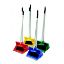 Colour-Coded Long-Handle Dustpan & Brush Set (Various Colours Available)